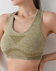 Women Sports Bras Yoga Top Vest High Shockproof Quick-drying Yoga Gym Running Fitness Underwear Ladies Seamless Sportswear