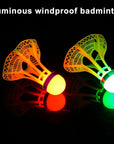 Glow-in-the-Dark LED Badminton Shuttlecocks (1/2/5 Packs): Windproof Design for Practice & Nighttime Play