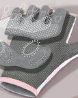 1Pair Workout Gloves Men Women Gym Lifting Fitness Climbing Exercises Work Out Wrist Belt Shock Absorb Foam Pad Palm Crossfit