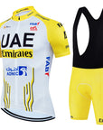 2025 UAE Cycling Jersey Set MTB Uniform Bike Clothing Summer Breathable Bicycle Shirt Ropa Ciclismo Bib Pants Maillot Ciclismo