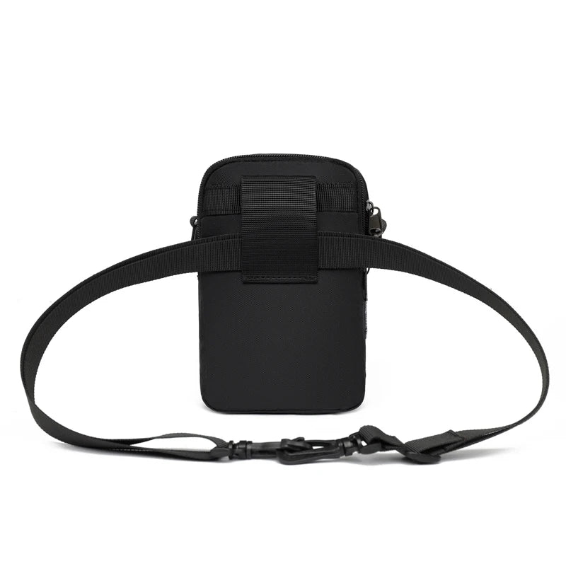 Sports Wallet Phone Bag Shoulder Bag Pouch Case Belt Handbag Purse Coin Wallet Retro Key Holder Small Money Bag