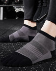 Sport Short Five Finger Socks s Breathable Comfortable Shaping Anti Friction Men's Socks With Toes Outdoor Basketball Travel