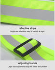 LED Running Vest USB Rechargeable Reflective Cycling Safety Vest Adjustable Strap High Visibility 3 Light Mode for Night Running