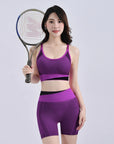 Women Breathable Sports Bra Absorb Sweat Shockproof Padded Gym Running Fitness Double Layer Seamless Yoga Sports Bra Underwear
