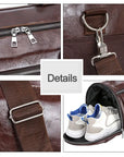 Sport Gym Bag for Women Men Shoulder Bags with Shoes Storage Pocket Fitness Training Waterproof Leather Travel Bag Handbag Daily