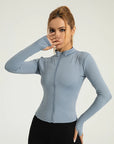 2025 Fall Pilates Quick-Dry Athletic Jacket for Women - Ideal for Gym Workouts & Outdoor Running