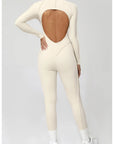 Yoga Suit Gym Set Women Training Sportswear Fitness Long Sleeved Sports Jumpsuit Women Push Up Female Workout Clothes Bodysuits