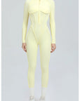 Yoga Suit Gym Set Women Training Sportswear Fitness Long Sleeved Sports Jumpsuit Women Push Up Female Workout Clothes Bodysuits