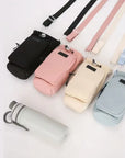 Premium Simple Water Cup Pocket Portable Water Bottle Bag Travel Back Mobile Phone Water Cup Protective Cover Universal Cover