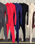 Yoga Suit Gym Set Women Training Sportswear Fitness Long Sleeved Sports Jumpsuit Women Push Up Female Workout Clothes Bodysuits