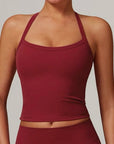 Women's Yoga Sports Fitness Vest, Pilates Running Bra, Thin Belt, Professional Training Underwear, Chest Mat, Fitness Gear