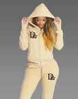 2025 Women Sets Zipper Cardigan Hoodie Sweatpant 2-piece Designer Clothes Fashion Jogging Clothing Chandals Famale Sports Suit