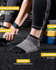 Sport Short Five Finger Socks s Breathable Comfortable Shaping Anti Friction Men's Socks With Toes Outdoor Basketball Travel