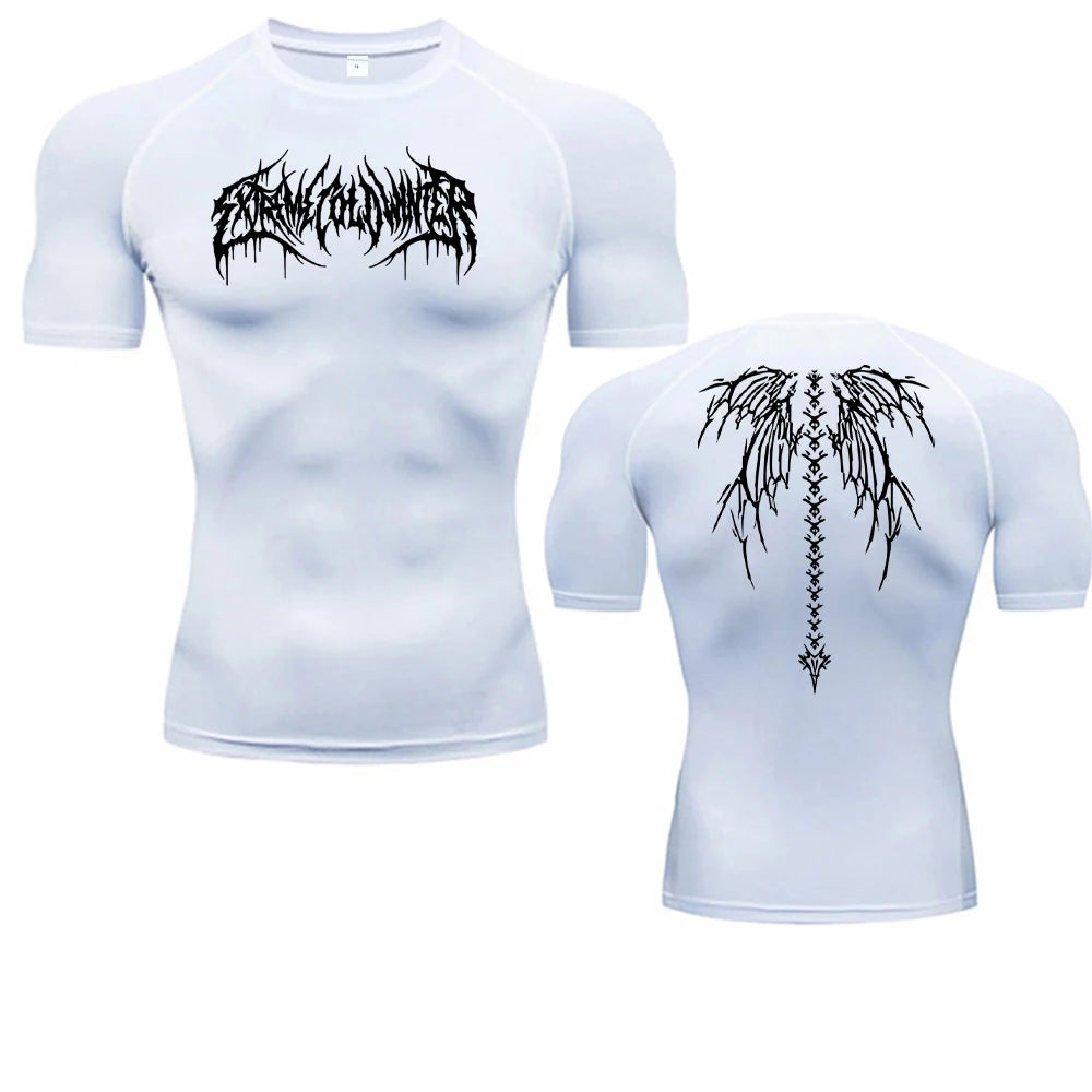 Men's T-shirt Men Running Sport T Shirt Men Compression Fitness Tops Tee Quick DryTight Training Gym Sport Running Shirts Jersey