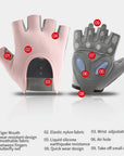 GTUBIKE 1 Pair Gym Body Building Training Fitness Gloves Sports Weight Lifting Exercise Slip-Resistant Gloves for Yoga Gloves