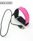 Outdoor Sports Night Running Armband LED Lamp USB Rechargeable Safety Belt Arm Leg Warning Wristband Cycling Bike Bicycle Light