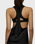 Women's Sports Smock Fitness Sports Vest T-shaped Quick Drying Slim Sleeveless Running Sports Vest
