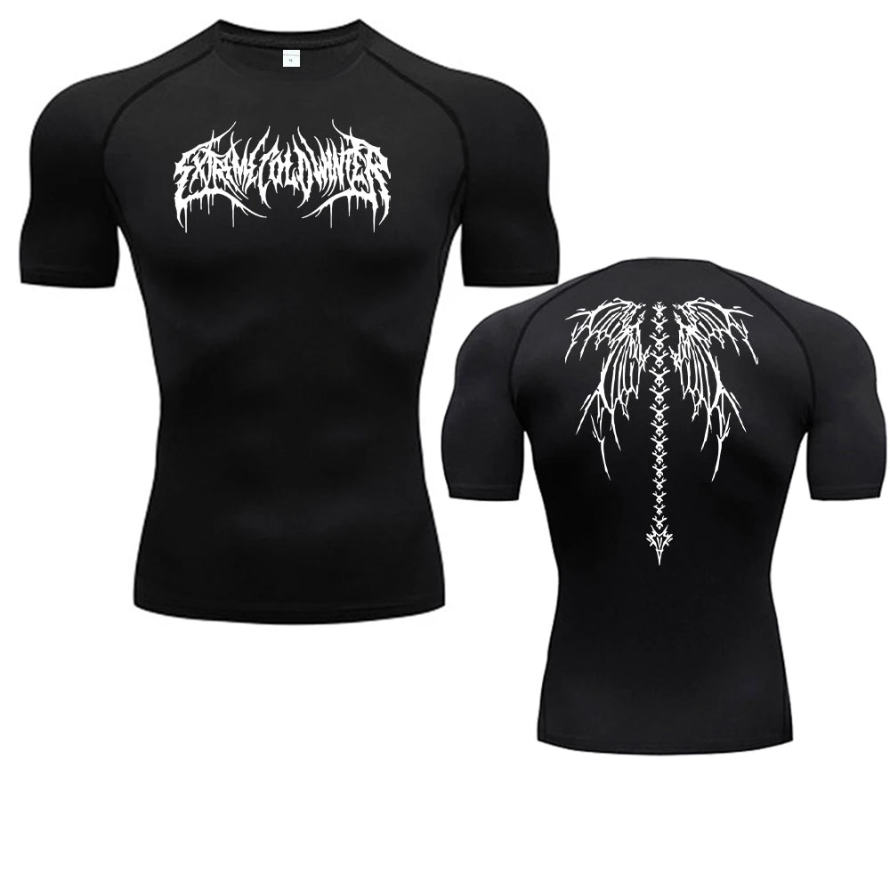 Men's T-shirt Men Running Sport T Shirt Men Compression Fitness Tops Tee Quick DryTight Training Gym Sport Running Shirts Jersey