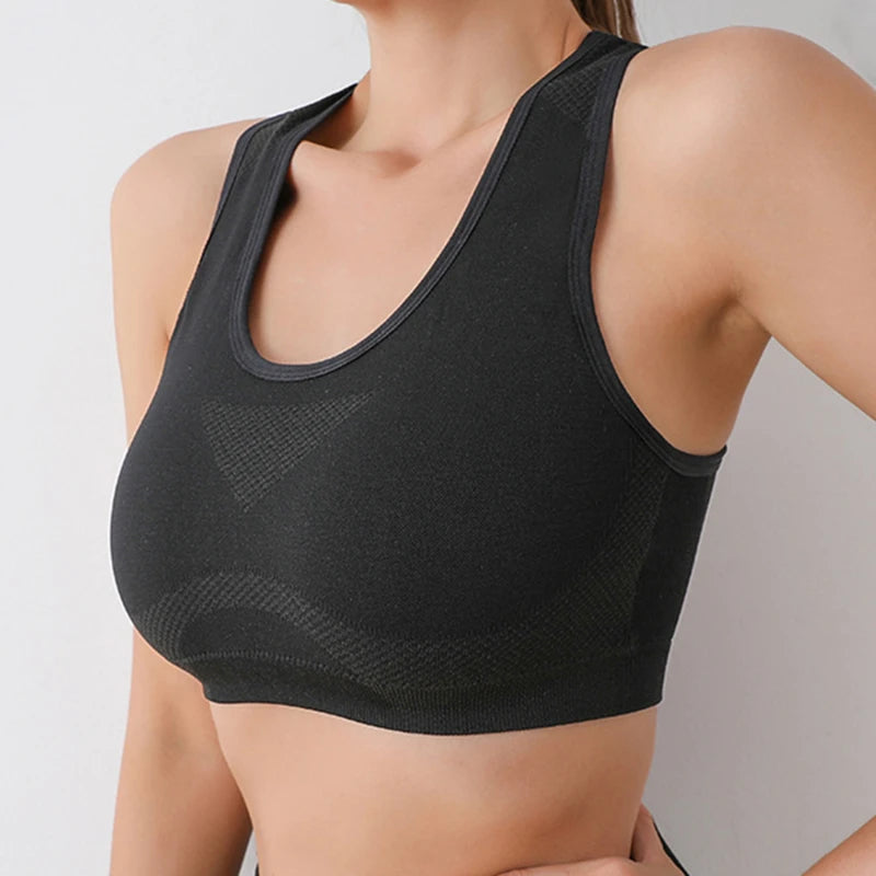 Sports Women Bras Yoga Top Vest High Shockproof Quick-drying Yoga Gym Running Fitness Underwear Ladies Seamless Sportswear