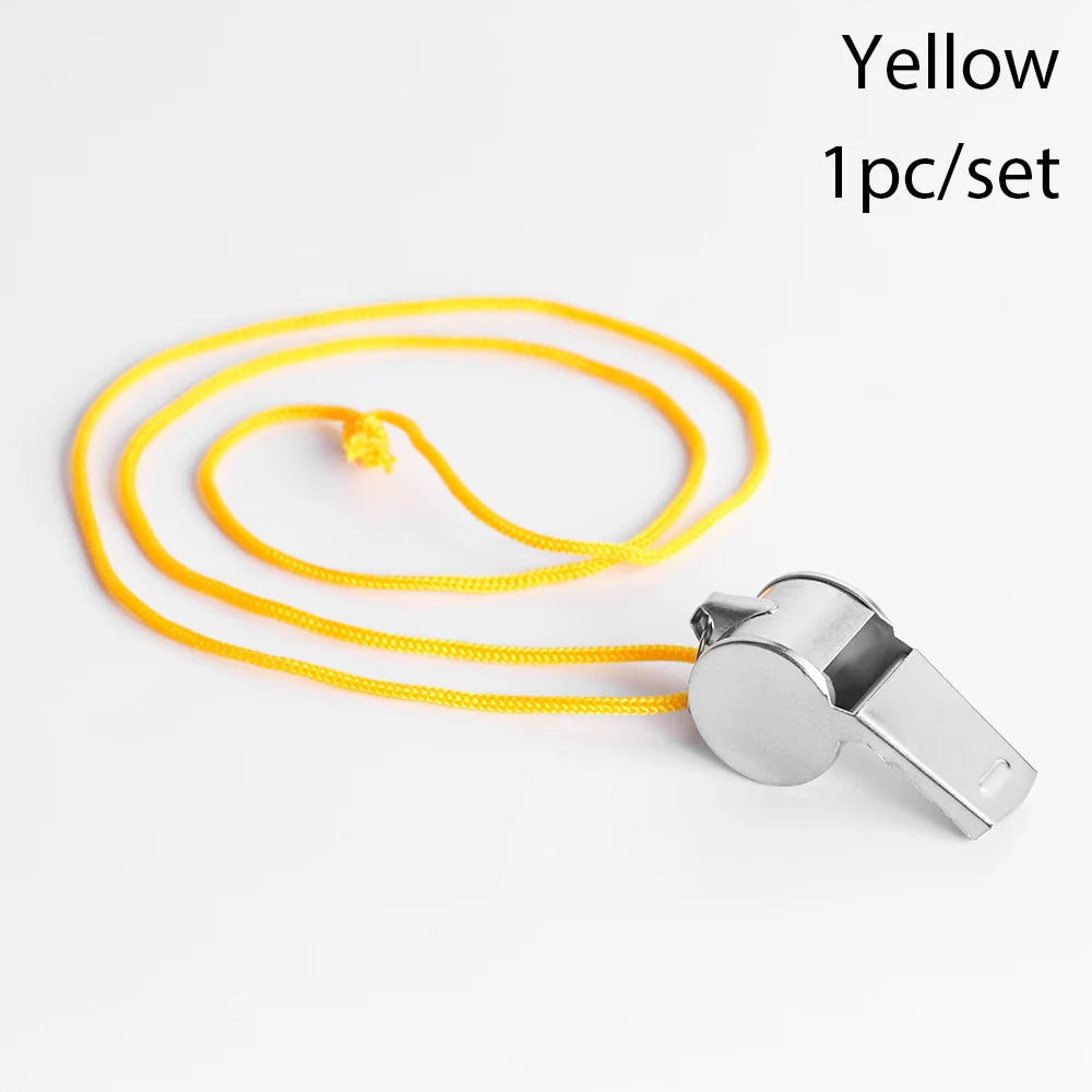 Metal Whistle Referee Sport Rugby Stainless Steel Whistles Soccer Football Basketball Party Training School Cheerleading Tools