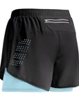 NEW Sport Shorts Men Sportswear 2 In 1 Short Pants Double-deck Beach Bottoms Summer Gym Fitness Training Jogging Running Shorts