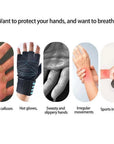 Gym Gloves Fitness Hand Palm Protection Equipment Anti Slip Wear-resistant Wrist Protection Hard Pull Grip Strength Gloves