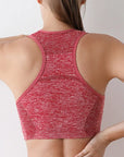 Women Sports Bras Yoga Top Vest High Shockproof Quick-drying Yoga Gym Running Fitness Underwear Ladies Seamless Sportswear