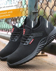 Safety Shoes Work Sneakers Steel Toe Men Women Anti Smash  Shoes Light BreathablePuncture Proof Work Boots Indestructible Safety