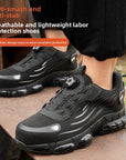 Safety Shoes Work Sneakers Steel Toe Men Women Anti Smash  Shoes Light BreathablePuncture Proof Work Boots Indestructible Safety