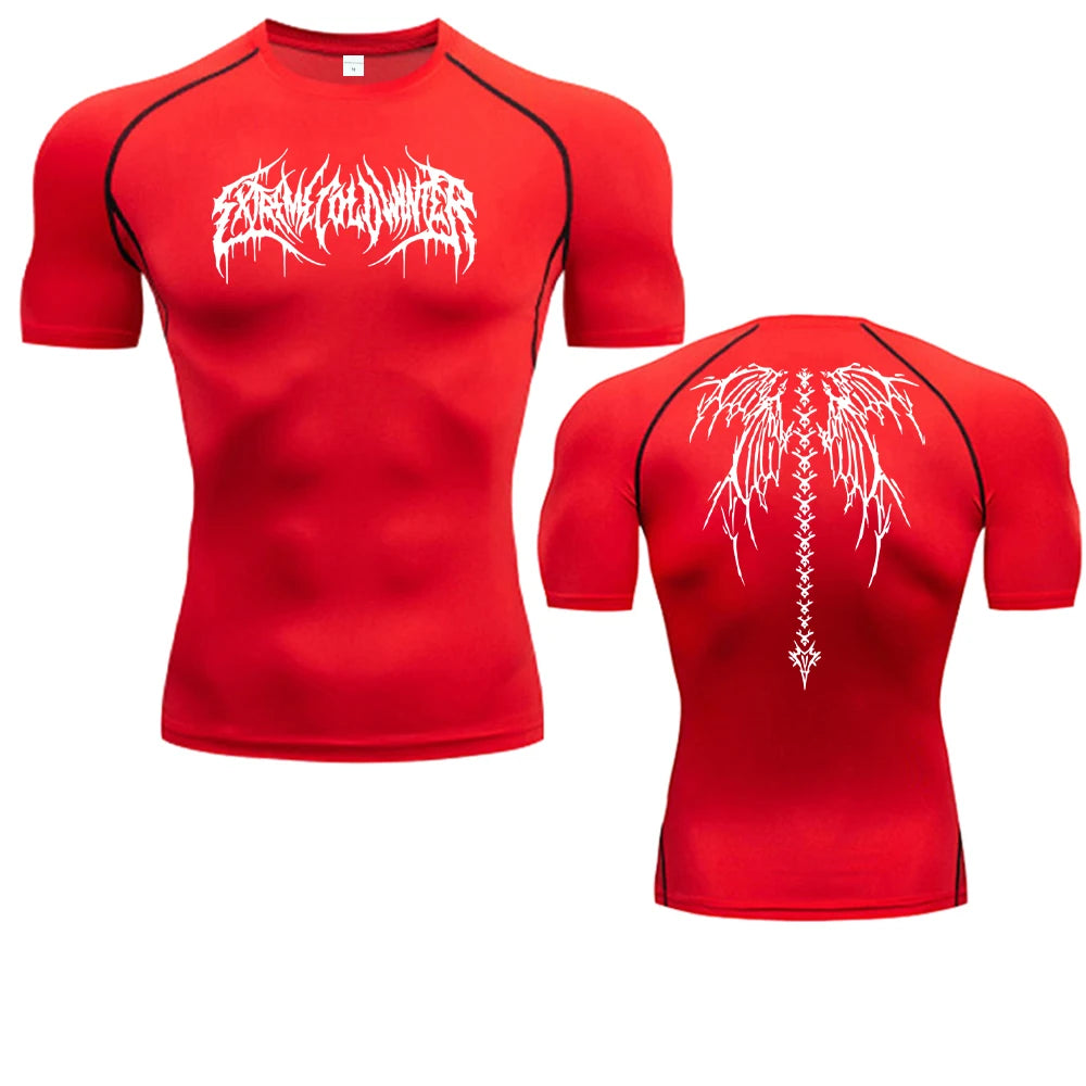Men's T-shirt Men Running Sport T Shirt Men Compression Fitness Tops Tee Quick DryTight Training Gym Sport Running Shirts Jersey