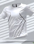 Men's T-shirts Sports Run T Shirts Outdoor Workout Quick-drying Breathable Short Sleeve Casual Round Neck Tops Summer Loose Tees