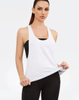 Women's Sports Smock Fitness Sports Vest T-shaped Quick Drying Slim Sleeveless Running Sports Vest