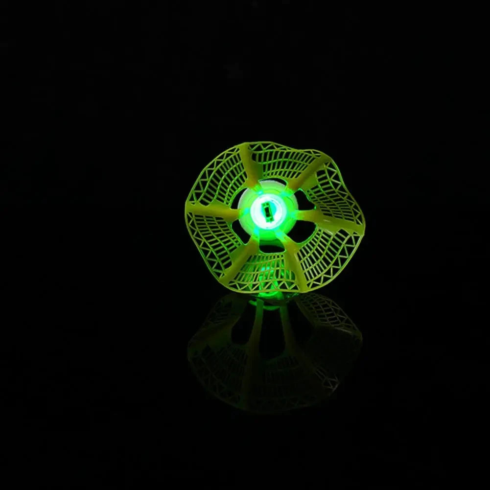 Glow-in-the-Dark LED Badminton Shuttlecocks (1/2/5 Packs): Windproof Design for Practice &amp; Nighttime Play