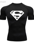Sports Compression Shirt Men's T-Shirt Short Sleeve Quick Dry Summer Fitness Top Bodybuilder T-shirt Running Men's Gym Clothing