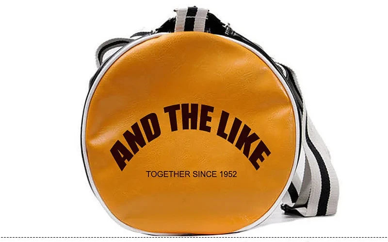Sport Gym Bag for Women Men Shoulder Bags with Shoes Storage Pocket Fitness Training Waterproof Leather Travel Bag Handbag Daily