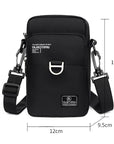 Sports Wallet Phone Bag Shoulder Bag Pouch Case Belt Handbag Purse Coin Wallet Retro Key Holder Small Money Bag