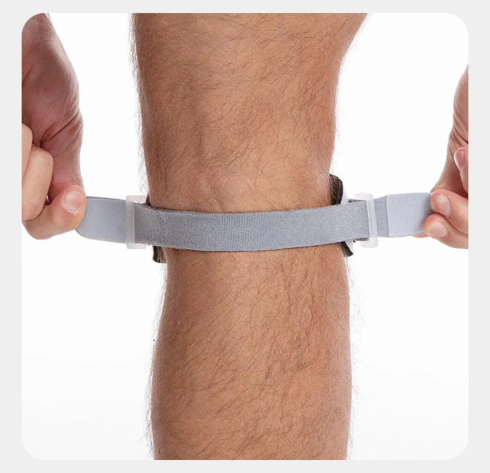 GOBYGO 1Pcs Sports Patella Strap Compression Knee Pads Adjustable Knee Sleeve  Outdoor Running Shock Absorption Jump Rope Unisex