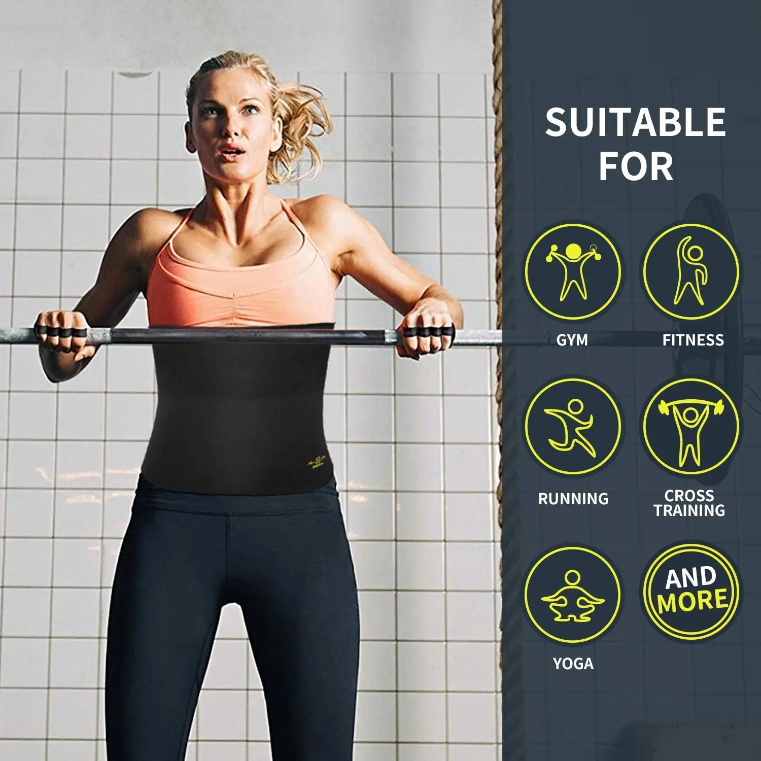 Waist Trainer Trimmer Sweat Belt Band for Men Lower Belly Fat Sauna Abs Shapers Slimming Workout Shapewear Girdle