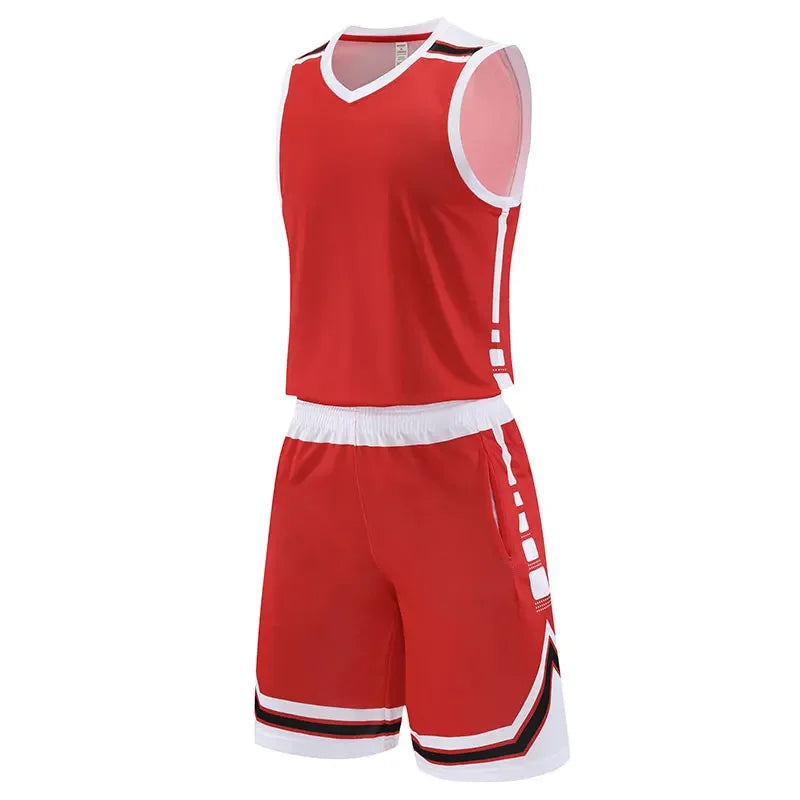 2pcs Set Basketball Sportswear Suits Plus Size Outdoor Running Sport Shirts Tops Shorts Fitness Breathable Tennis Sportswear