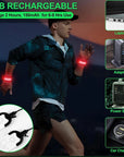 Night Running Armband LED Light Band Cycling Safety Armband Outdoor Sports Safety Arm Belt Leg Warning Rechargeable Wristband