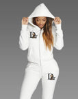 2025 Women Sets Zipper Cardigan Hoodie Sweatpant 2-piece Designer Clothes Fashion Jogging Clothing Chandals Famale Sports Suit