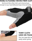 Gym Gloves Fingerless Gloves Anti-Slip Shock-Absorbing Breathable Gloves Sports Gloves for Training Lifting Weight Cycling
