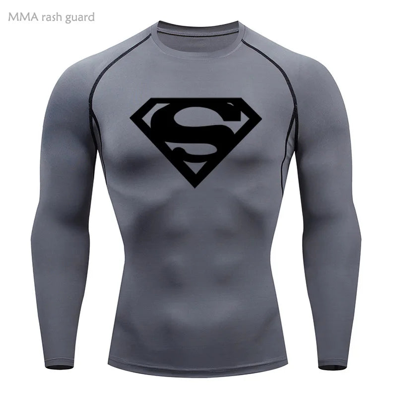 Sports Compression Shirt Men's T-Shirt Short Sleeve Quick Dry Summer Fitness Top Bodybuilder T-shirt Running Men's Gym Clothing