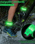 Night Running Armband LED Light Band Cycling Safety Armband Outdoor Sports Safety Arm Belt Leg Warning Rechargeable Wristband