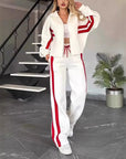 Women Hooded Tracksuit Sports 2 Pieces Set Sweatshirts Pullover Hoodies Pants Suit Home Sweatpants Trousers Outfits 2026