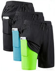 Men Sport Shorts Sportswear Double-deck Running Shorts 2 In 1 Beach Bottoms Summer Gym Fitness Training Jogging Short Pants Men