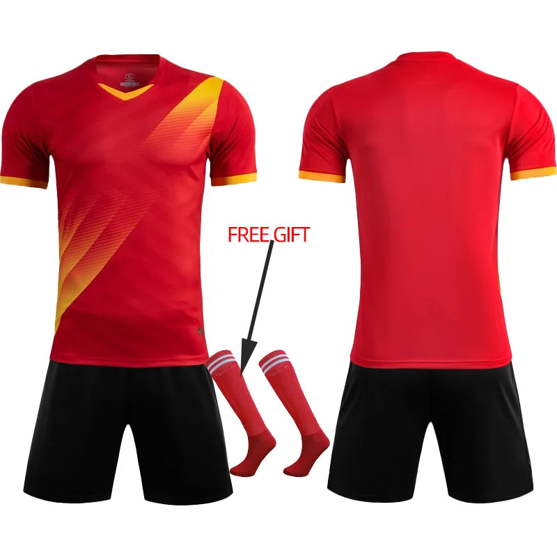 Adult Kids Football Jersey Men Customize Soccer Uniforms Sports Clothes Women Futsal Sportswear Child Training Tracksuit Outfit
