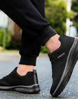 Sneakers Men Running Walking Knit Shoes Fashion Casual High Quality Sport Athletic Gym Lightweight Men Casual Shoes