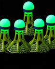 Glow-in-the-Dark LED Badminton Shuttlecocks (1/2/5 Packs): Windproof Design for Practice & Nighttime Play