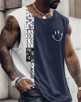 3D Creative Retro Print Outdoor T Shirt Sports Style Casual Breathable Crew Neck Four Seasons Fitness Adult Men's Tank Top